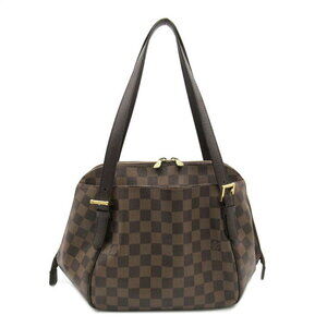 Louis Vuitton Belem Shoulder Bag Canvas Damier Leather Brown